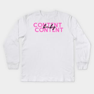 Content Baby Content Kids Long Sleeve T-Shirt